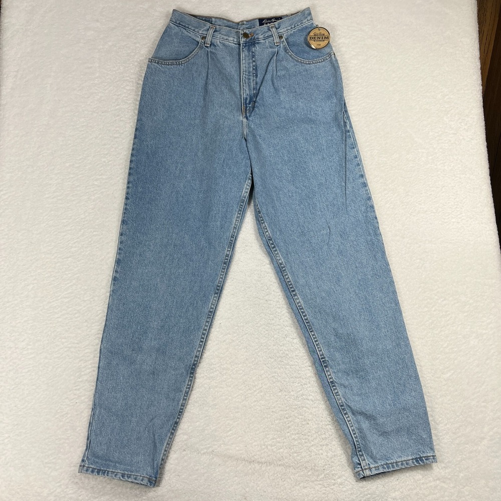 NWT Vintage Eddie Bauer Relaxed Jeans Womens 12 (28x32) Blue Denim Made USA Y2K